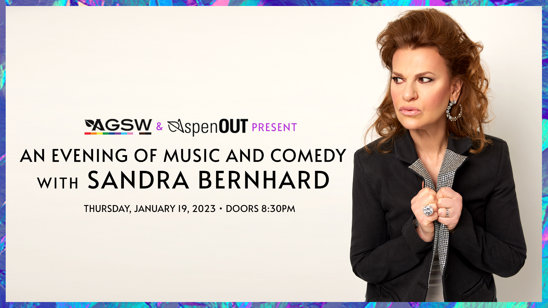Thursday – An Evening of Music and Comedy with Sandra Bernhard – The Wheeler